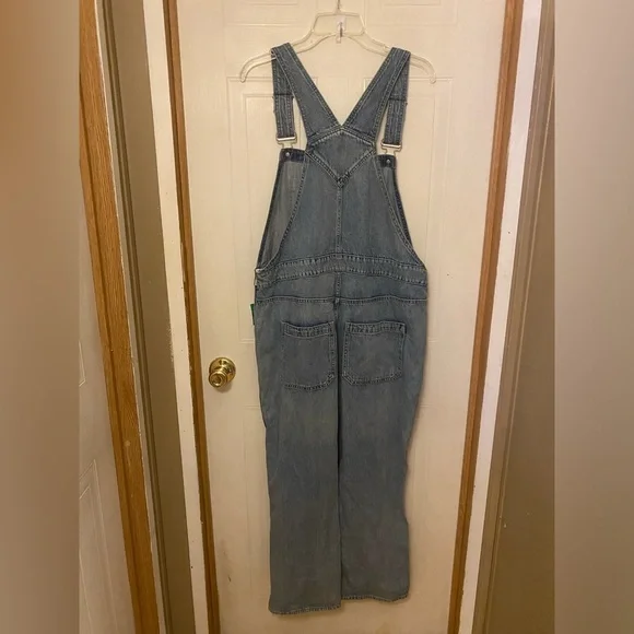 NWT GAP Light Blue Denim Overalls L - Picture 5 of 7